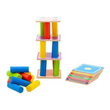 Brinquedo Montessori Pedagogico Madeira Torre Inteligente