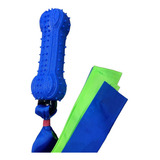 Brinquedo Mordedor Apito Resistente Com Fita Pet Cão Tpr Cor Osso/azul