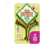Brinquedo Mordedor Cachorro Pequeno Atóxico Fibra De Bambu Cor Marrom