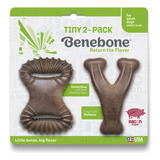 Brinquedo Morder Cães Benebone Tiny Wishbone + Dental Chew