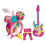 Brinquedo Musical Barbie Fabulosa Bateria E Guitarra - Fun