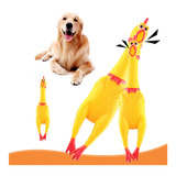 Brinquedo Para Cachorro Frango De Plastico Com Som 16cm