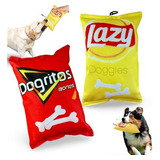 Brinquedo Para Cães Dogritos Bag Of Chips, Brinquedos Inter Cor Salgadinho Vermelho Pelúcia