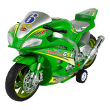 Brinquedo Para Criança Moto Superbike A Fricção Com Som Luz