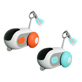 Brinquedo Para Gatos Pet Interativo Elétrico Rc Cor Azul E Laranja