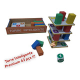 Brinquedo Pedagógico Torre Inteligente Premium 43 Pçs Tam. G Cor Premium 43 Pçs - Tam G