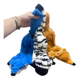 Brinquedo Pelucia Comprida Animais Savana Pet Cão Gato 46cm Cor Zebra Desenho Naninha