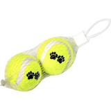 Brinquedo Pet Bola Tênis Pequeno Para Cães E Gatos Cor Amarelo