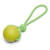 Brinquedo Pet Cabo De Guerra Corda Bolinha Cachorro Cor Verde-claro