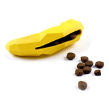 Brinquedo Pet Interativo Recheável Cachorro Pera Geométrica Cor Banana