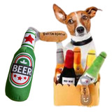 Brinquedo Pet Pelúcia Garrafa Cervej Vodk Vinho Champ Tequil