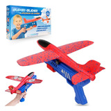 Brinquedo Pistola Lança Avião Planador Dia Das Crianças 