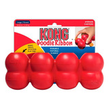 Brinquedo Recarregável Kong Goodie Ribbon Tamanho L De 13 A 30 Kg, Cor Vermelha