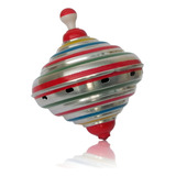 Brinquedo Retrô Pião Sonoro Médio De Alumínio - Anos 80 Imc