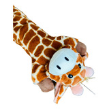 Brinquedo Safari Pelucia Girafa Grande Comprido Apito P/cães