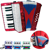 Brinquedo Sanfona Infantil 8 Baixos Semiprofissional Musica