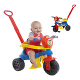Brinquedo Tricicolo Motoca Infantil Empurrar Pedal 1 2 Anos