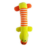 Brinquedos De Pelúcia Pet P/ Cachorro Happy Day Cor Laranja