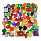 Brinquedos Infantis Mini Mercadinho Com Comidinhas De Cortar