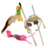 Brinquedos Para Gato Kit Varinhas E Catnip Love Cat