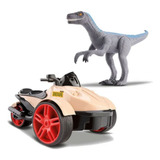 Brinquedos Triciclo C/ Fricção Dinossauro Velociraptor-bege