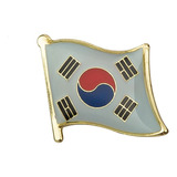 Broche Bandeira Coreia Do Sul Pin Diplomático Kpop Coreano