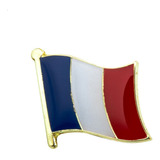 Broche Bandeira França Pin Diplomático Francês Europa Metal