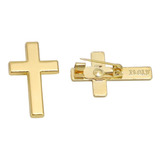 Broche Crucifixo - Folheado A Ouro 18k - Cruz Pin Bottom