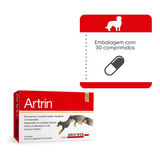 Brouwer Artrin Condroprotetor Regenerador Articular Para Cães Gatos Caixa Com 30 Comprimidos 
