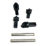 Bucha Nylon Reta Quadrada E Pino P/ Dobradiça De Box Blindex