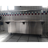 Buffet 6 Cubas Com Gabinete Protetor Salivar E Corre Bandeja
