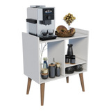 Buffet Balcão Armário Estilo Retrô P/ Microondas De Cozinha