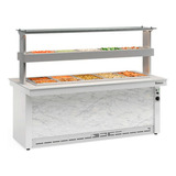 Buffet Térmico E Refrigerado Linha Vitra Gbtr-200 Br C/ Vidr