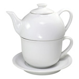 Bule De Porcelana Antigo Retro Vintage Completo Chá