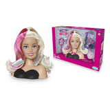 Busto Barbie Styling Hair Penteados Com Acessorios Pupee 1264