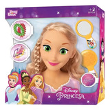 Busto Boneca Rapunzel P/ Pentear Disney 2042 - Baby Brink