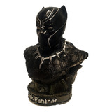 Busto Pantera Negra Resina 17cm Colecionador Gamer Decoração