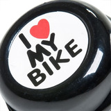 Buzina Bicicleta Aro 29 Trim Trim Preto De Metal I Love My 