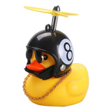 Buzina Bike Sino De Guidão Bicicleta Pato De Capacete Hélice Cor Amarelo Capacete Nº 8