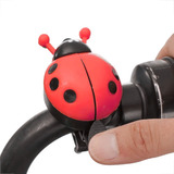 Buzina Campainha Desenho Infantil Joaninha Para Bicicleta Cor Vermelho