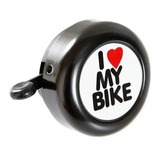 Buzina Campainha Trim Trim Para Bike I Love My Bike Preta
