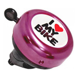 Buzina Campainha Trim Trim Para Bike I Love My Bike Rosa