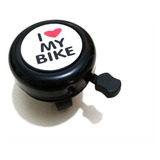 Buzina Campainha Trim-trim I Love My Bike Preta