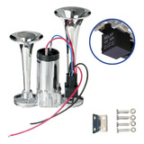 Buzina De Trem 2 Cornetas 12v Para Caminhão Carro C/ Rele