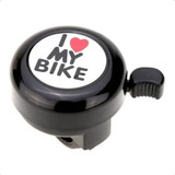 Buzina/campainha Trim-trim I Love My Bike Preta