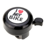 Buzina/campainha Trim-trim I Love My Bike Preta