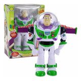 Buzz Lightyear Toy Story Com Luzes E Som Com Asas Robô Anda