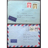 C1028 Alemanha Federal - 2 Envelopes Circulados Para O Bras