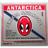C1401 Rótulo Cerveja Antarctica 92/93. Faixa Azul Mede 7,5