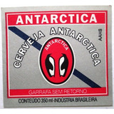 C1406 Rótulo Cerveja Antarctica Anos 90. Faixa Azul Sem Ret